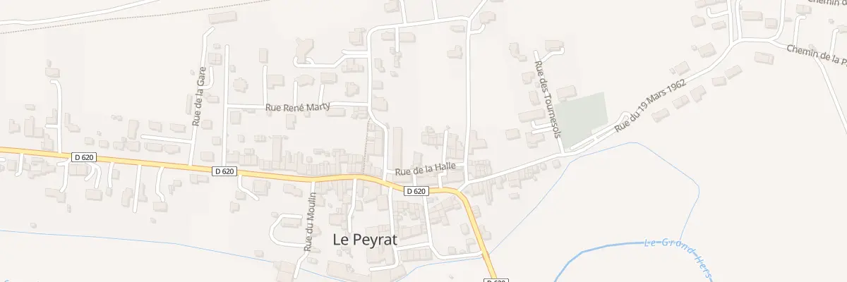 Plan du 58 Le Peyrat au Peyrat