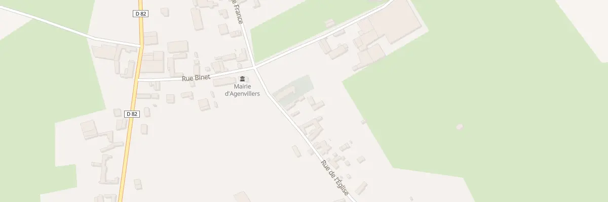 Plan du 1 Rue de l’Eglise à Agenvillers