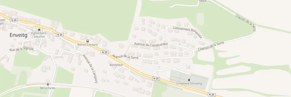 Plan du 9 Av Campcardos à Enveitg