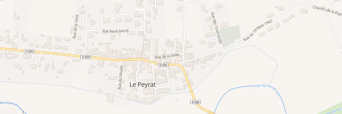 Plan du 3 Rue de la Halle au Peyrat