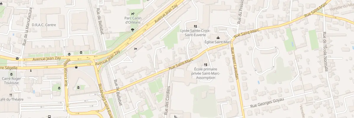 Plan du 25 Rue Saint-Marc à Orléans