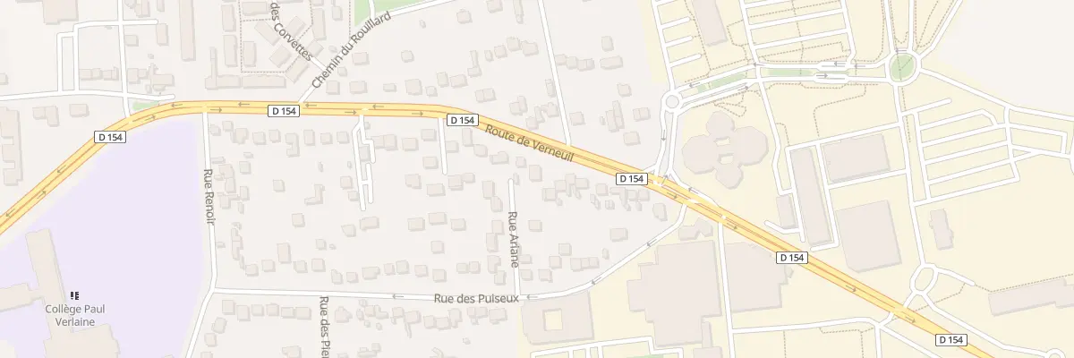 Plan du 2 Rte de Verneuil aux Mureaux