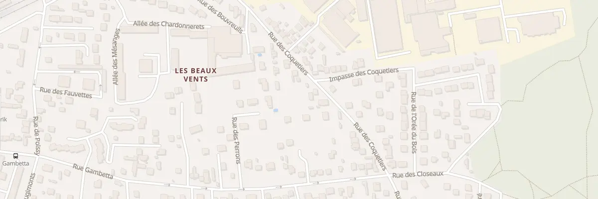 Plan du 32 Rue des Coquetiers aux Mureaux