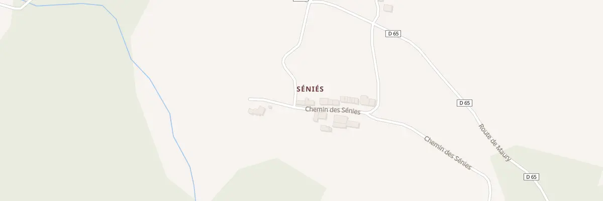 Plan du 11 Senies à Roumengoux