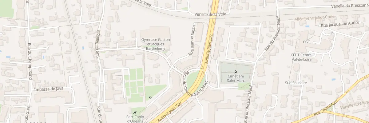 Plan du 6 Rue Jeanne Jugan à Orléans