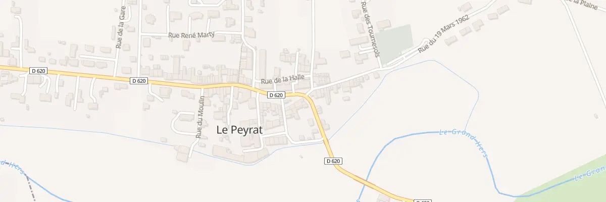Plan du 2 Rue du 8 Mai 1945 au Peyrat
