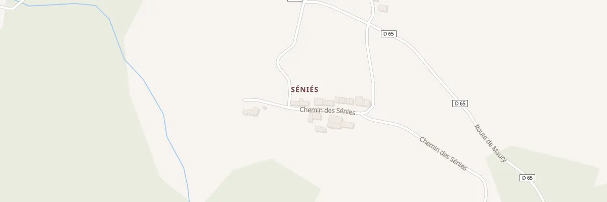 Plan du 12 Senies à Roumengoux