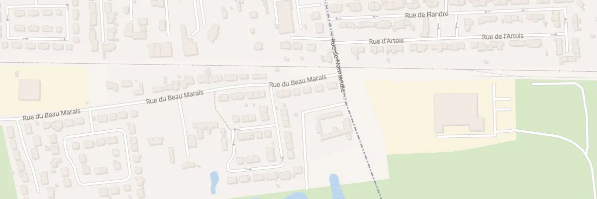 Plan du 2298 Rue du Beau Marais à Calais