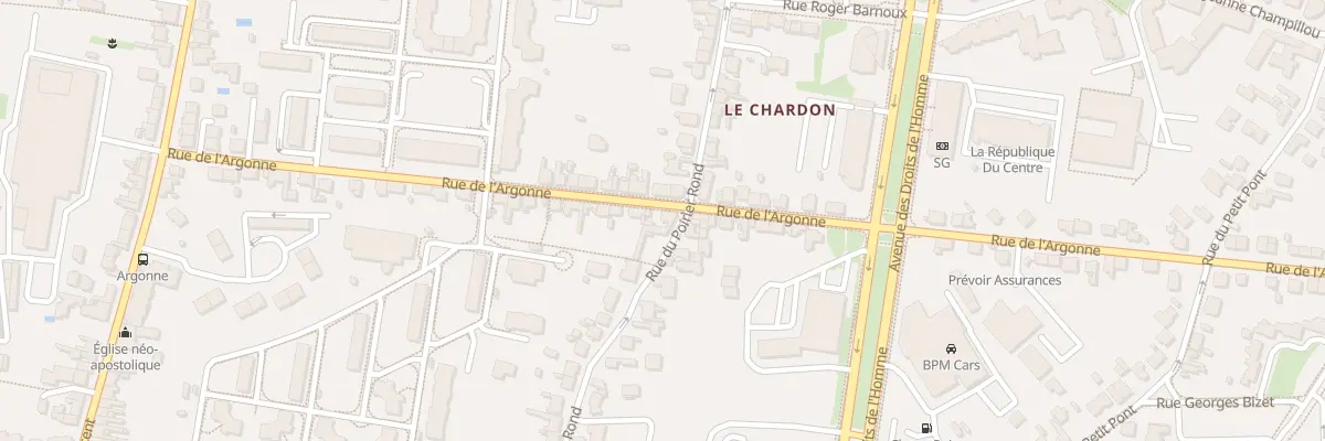 Plan du 50 Rue de l’Argonne à Orléans