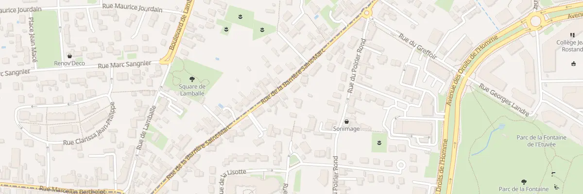 Plan du 34T Rue La Barriere St Marc à Orléans