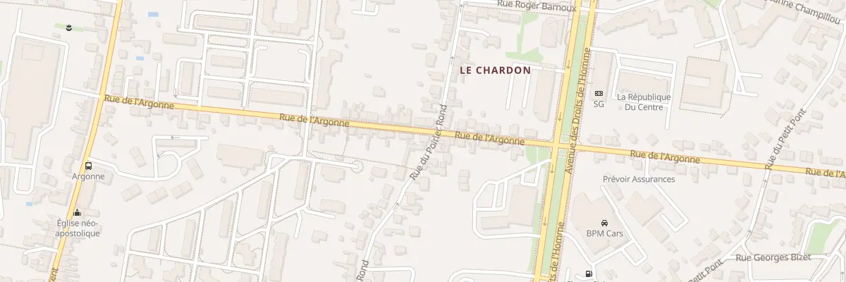Plan du 50B Rue de l’Argonne à Orléans