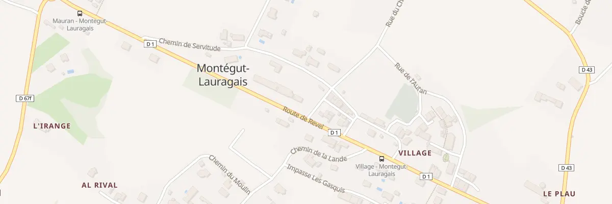 Plan du 1 Rue du Chateau à Montégut-Lauragais