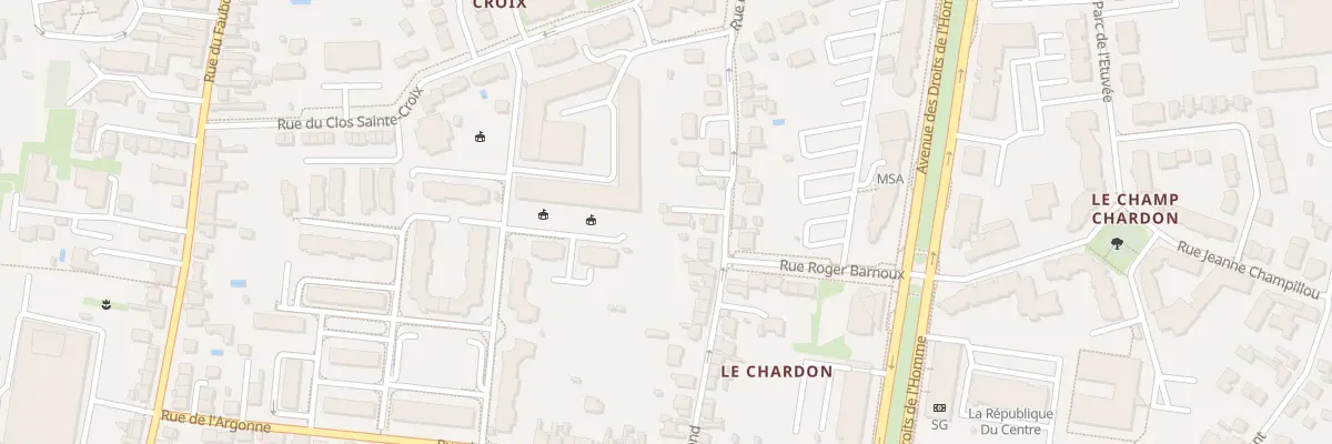 Plan du 93B Rue du Poirier Rond à Orléans