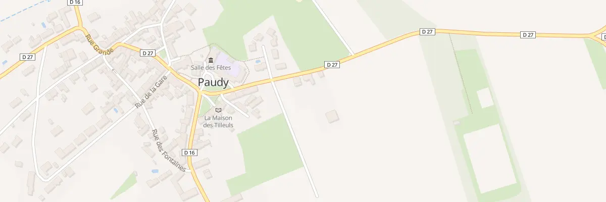 Plan du 4B Rte du Stade à Paudy