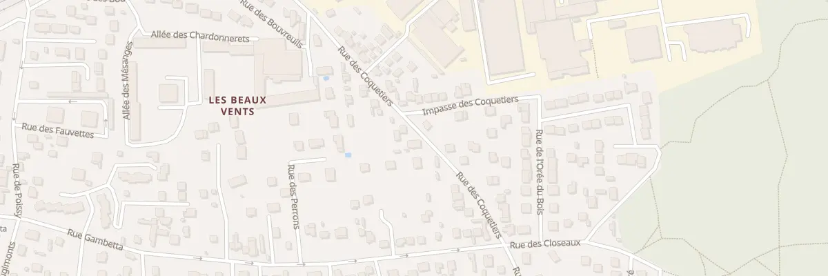 Plan du 40 Rue des Coquetiers aux Mureaux