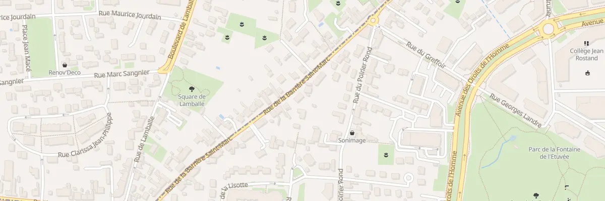 Plan du 36 Rue La Barriere St Marc à Orléans