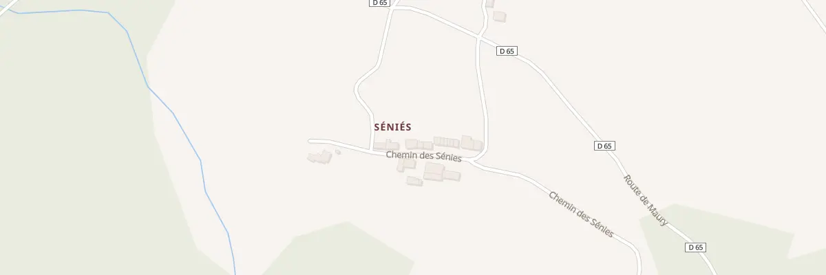 Plan du 13 Senies à Roumengoux