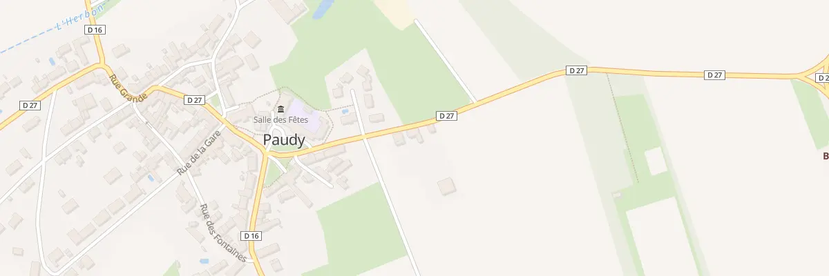 Plan du 6 Rte du Stade à Paudy