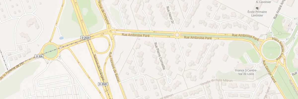 Plan du 4 Rue Pierre Corneille à Orléans