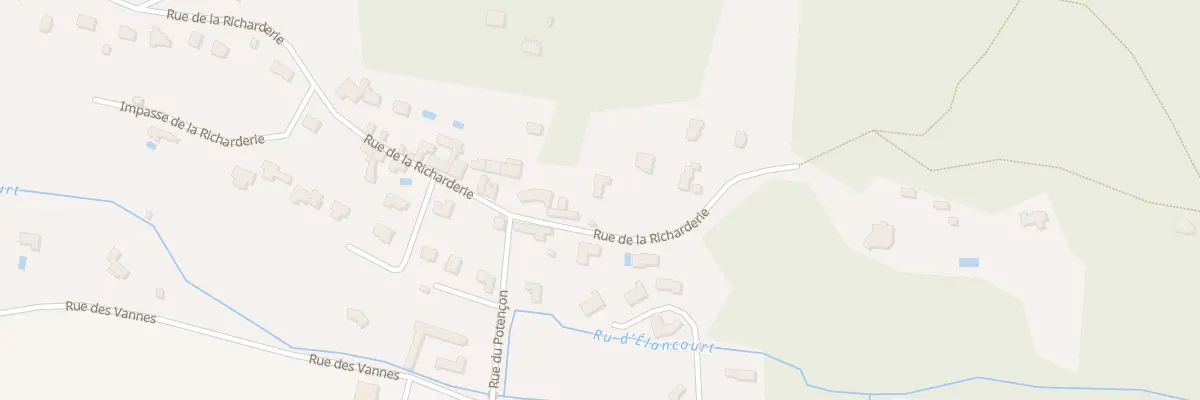 Plan du 33 Rue de la Richarderie à Jouars-Pontchartrain