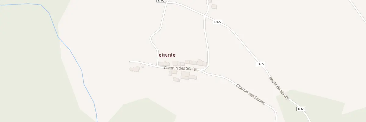 Plan du 5004 Senies à Roumengoux