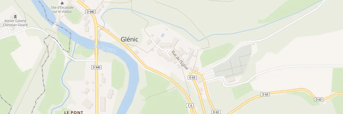 Plan du 2 Pl de l’Eglise à Glénic