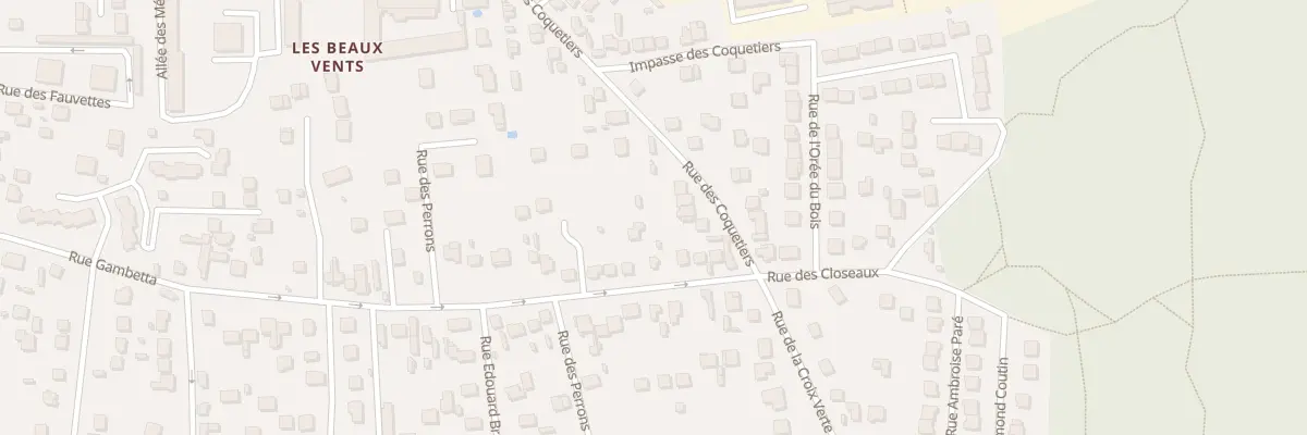 Plan du 52 Rue des Coquetiers aux Mureaux