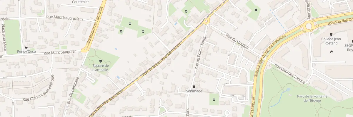 Plan du 40 Rue La Barriere St Marc à Orléans