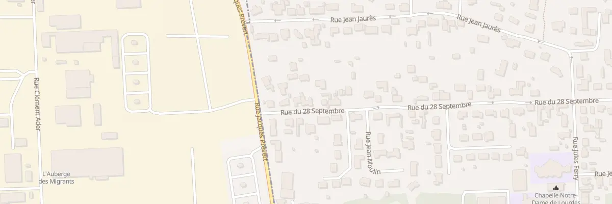 Plan du 2322 Rue du 28 Septembre à Marck