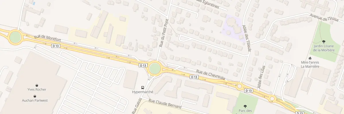 Plan du 1 Rue de Chevreuse à Maurepas