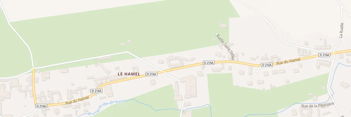Plan du 6029 Rue du Hamel à Airaines