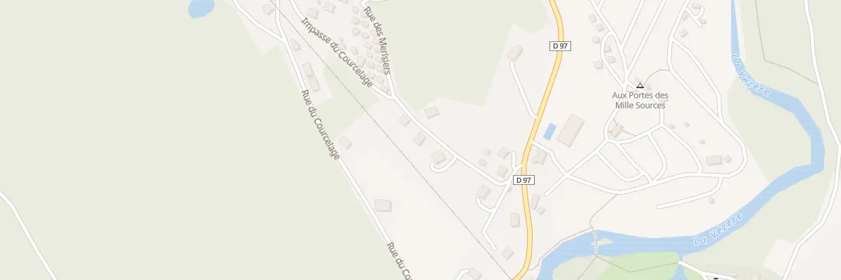 Plan du 9 Rue des Merisiers à Bugeat