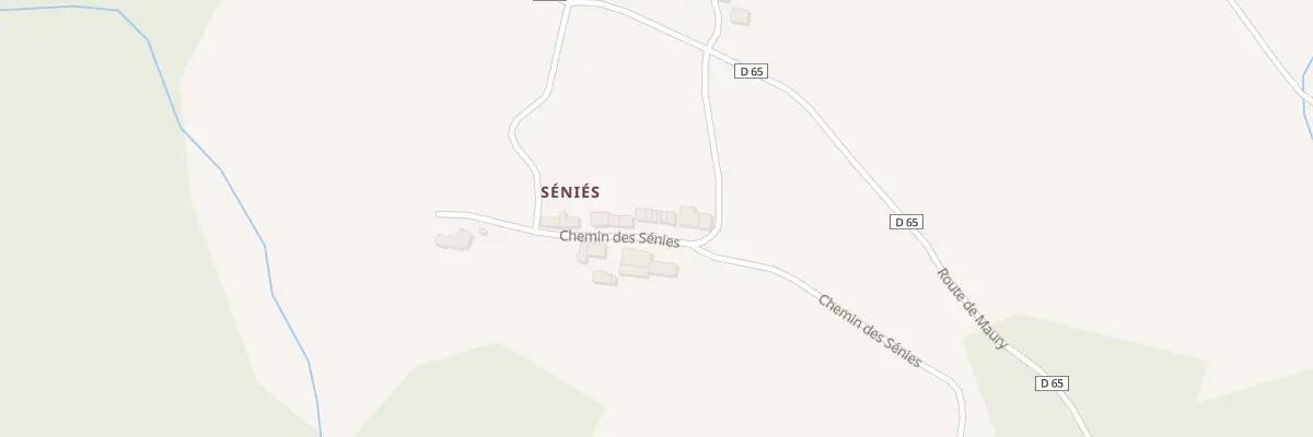 Plan du 56 Senies à Roumengoux