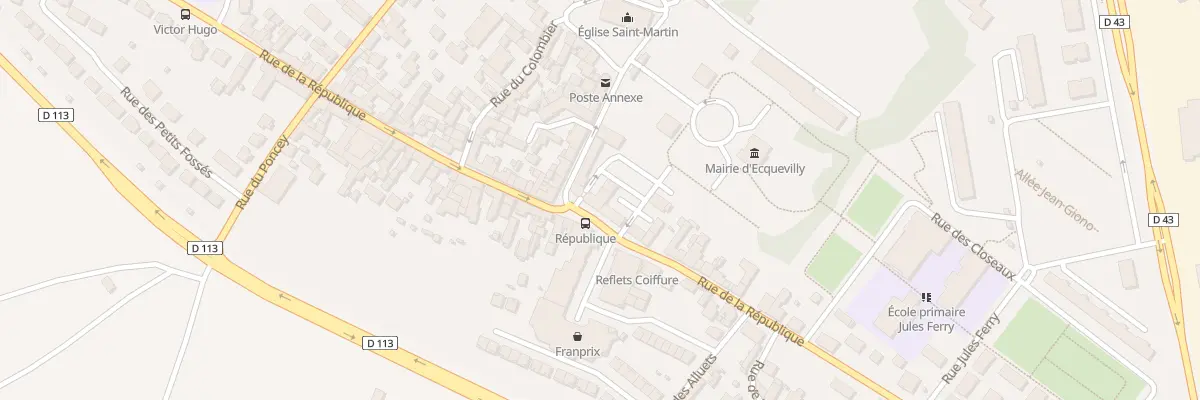 Plan du 50 Rue de la République à Ecquevilly