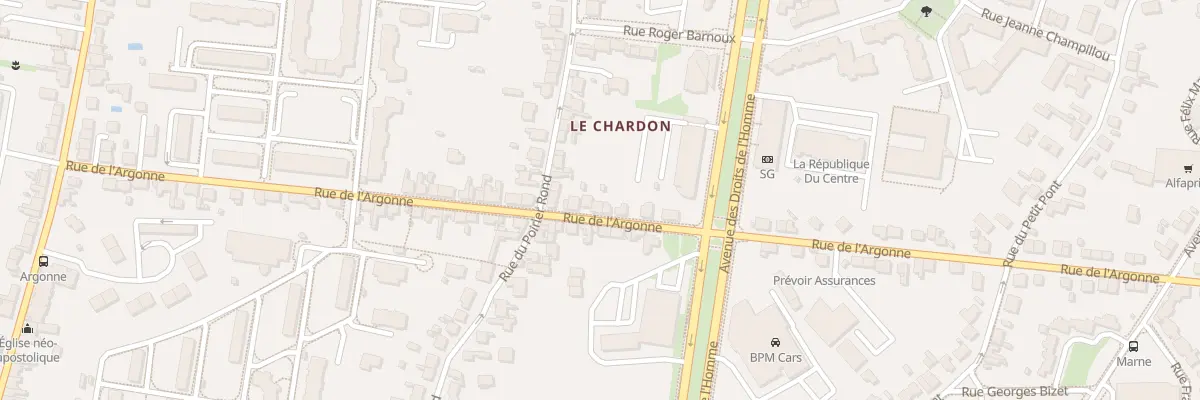 Plan du 75 Rue de l’Argonne à Orléans
