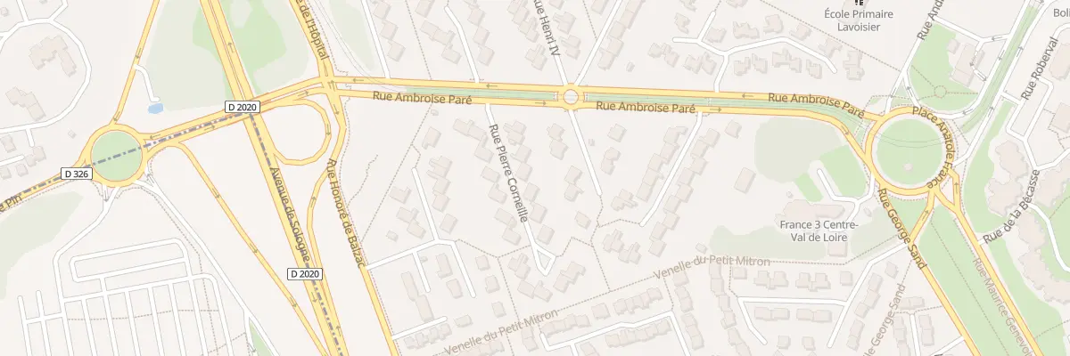 Plan du 7 Rue Pierre Corneille à Orléans