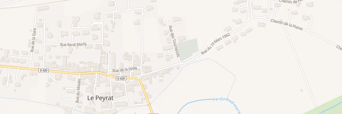 Plan du 1 Rue des Tournesols au Peyrat