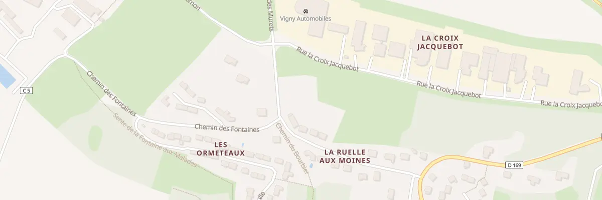 Plan du 16 Rte du Bord Haut à Vigny
