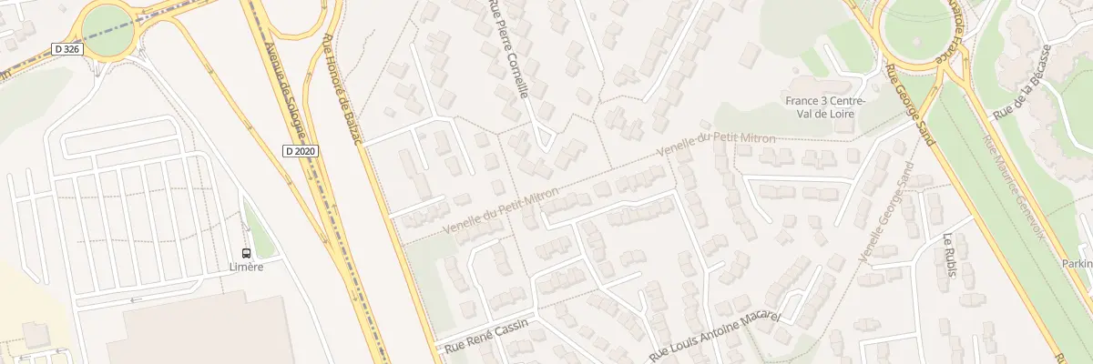 Plan du 22 Rue Pierre Corneille à Orléans