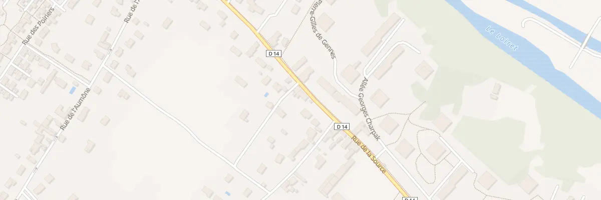 Plan du 2050 Rue de la Source à Olivet