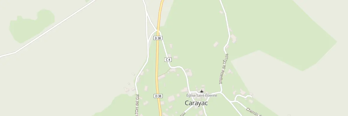 Plan du 5006 Dare La Cleyso à Carayac