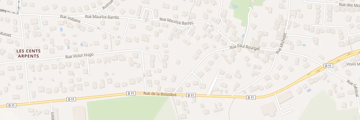 Plan du 26 Rue Paul Bourget à Plaisir