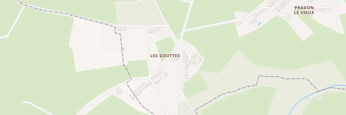 Plan du 10 Les Gouttes à Moutier-Malcard