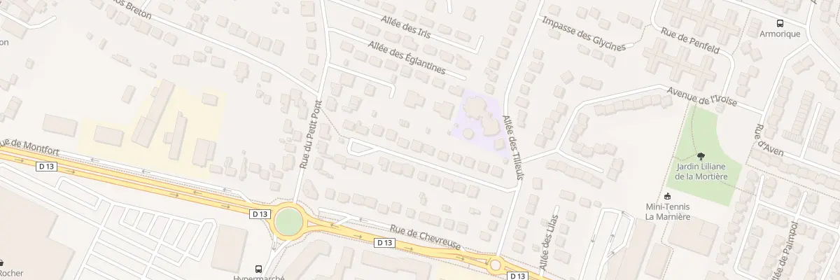 Plan du 28 All des Acacias à Maurepas