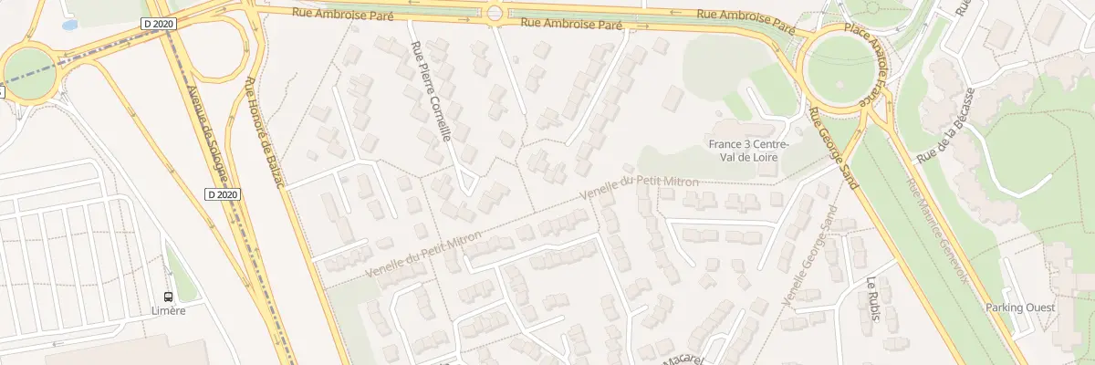 Plan du 21 Rue Pierre de Ronsard à Orléans