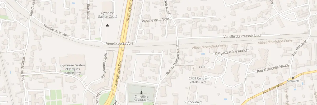 Plan du 33 Rue du Pressoir Neuf à Orléans