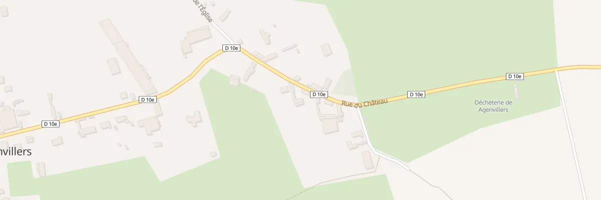 Plan du 6 Rue du Château à Agenvillers