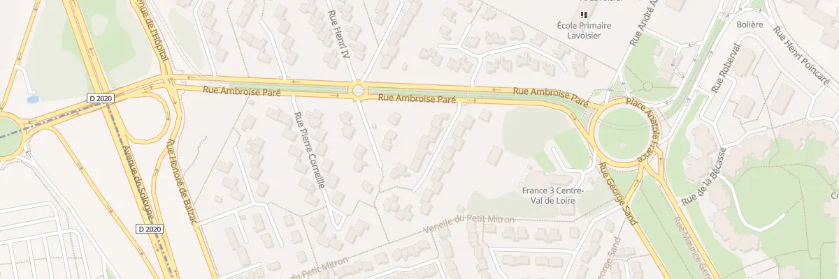 Plan du 6 Rue Pierre de Ronsard à Orléans