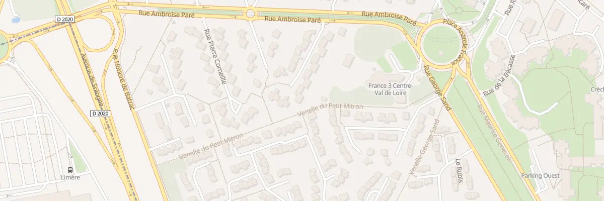 Plan du 17 Rue Pierre de Ronsard à Orléans