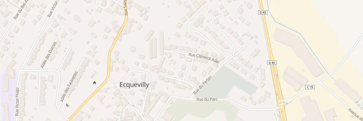 Plan du 10 Rue Clément Ader à Ecquevilly